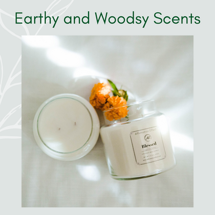 Woodsy And Earthy Scent Candles
