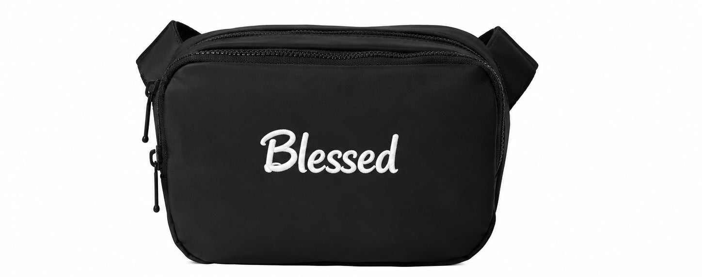 Blessed Embroidered Sling Bag | Crossbody Fanny Pack