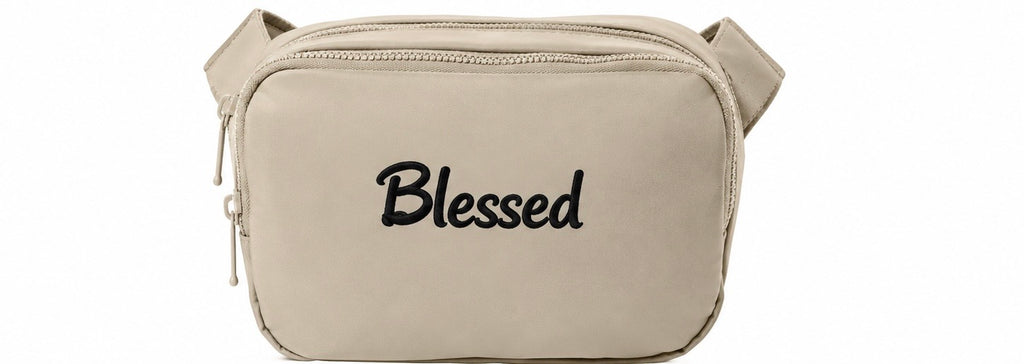 Blessed Embroidered Sling Bag | Crossbody Fanny Pack