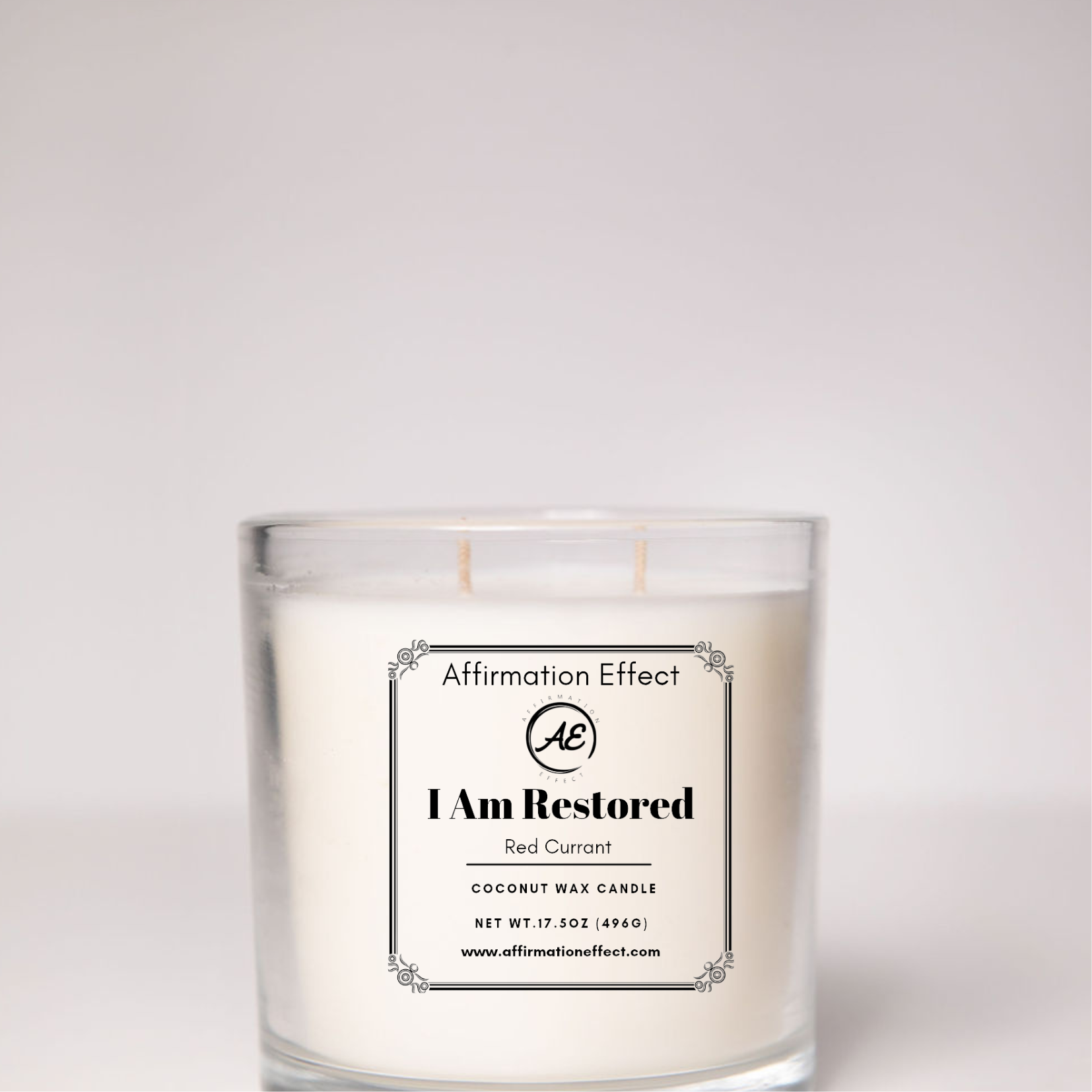Red Currant "I Am Restored" Affirmation Candle - 17.5 oz