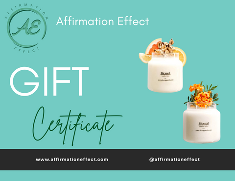 Affirmation Effect's E-Gift Card for the Perfect Gift